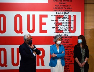 Openning, Prime Minister of Portugal Antonio Costa, Minister of Culture Graça Fonseca and the curator Helena Freitas
